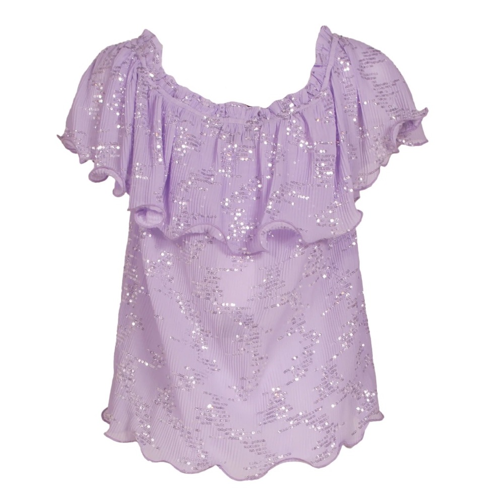 Gorgeous purple off the shoulder top